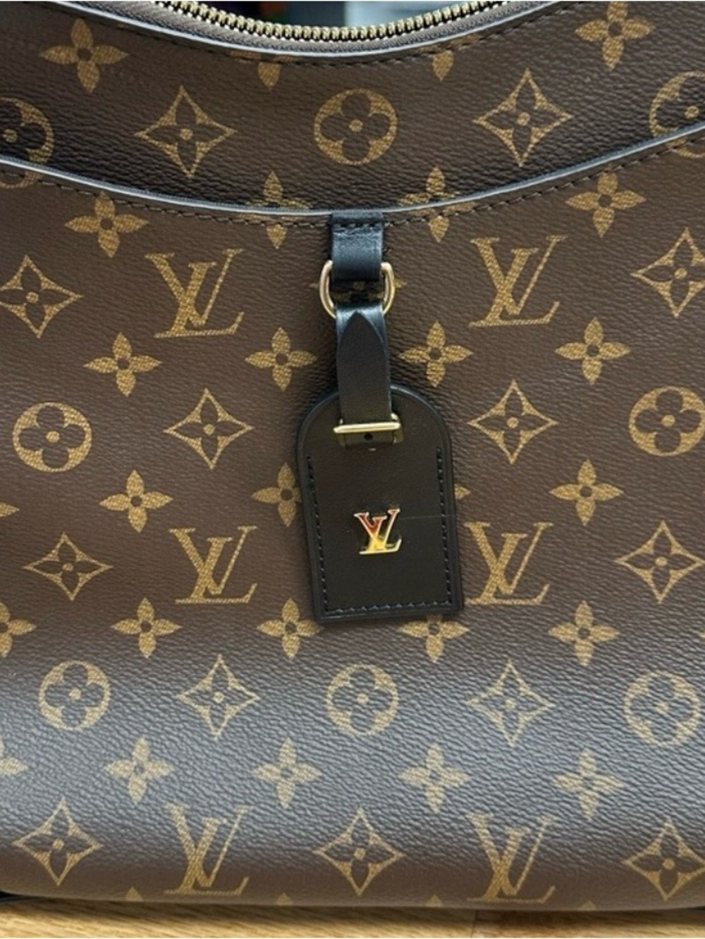 Louis Vuitton Monogram Canvas Brown & Black Shoulder Bag